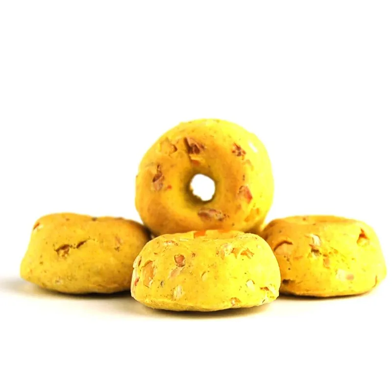 Anéis de Germem de Milho Mini Assados Biscoitos Naturais Saudáveis 500g Petisco para Cães
