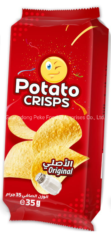 35g Batata Frita (Embalagem fácil para lanche) , Boa venda no mercado árabe e africano. Rápido e crocante, totalmente halal, exatamente como os muçulmanos exigem