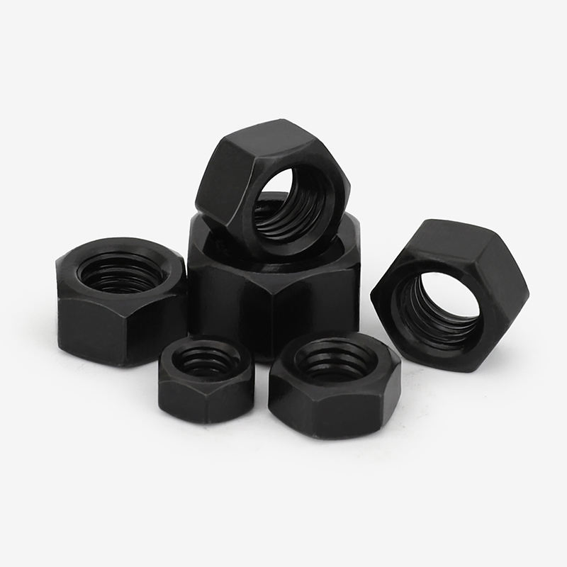 Fábrica DIN934 Aço Carbono Zincado Óxido Preto Amarelo Porca Hexagonal Hexagonal