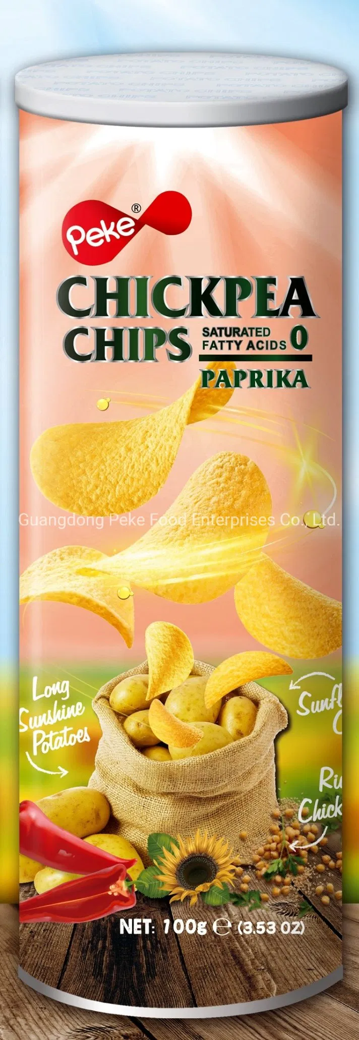 100g EU Lanches Leves Chips de Grão-de-Bico Chips de Lentilha Chips de Grãos Múltiplos Cereal Crocante (Cozinhar em óleo de girassol) com Gordura Saturada com 2-3G, Colesterol Livre de Gordura Trans