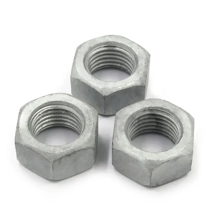 Porca Hexagonal ASTM A194 Gr 2h Porca de Travamento HDG com Cera Azul
