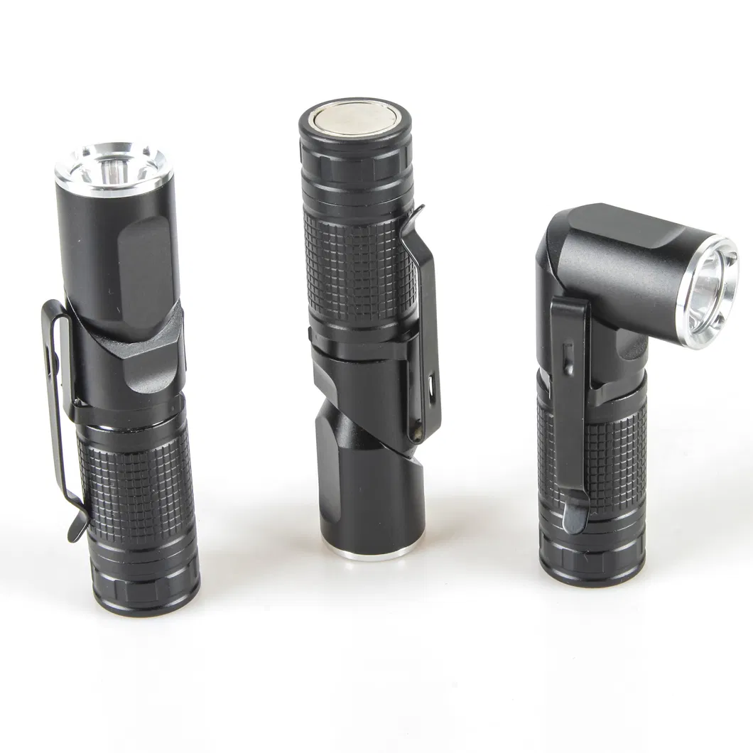 Rechargeable Foldable Head Portable LED Flashlight