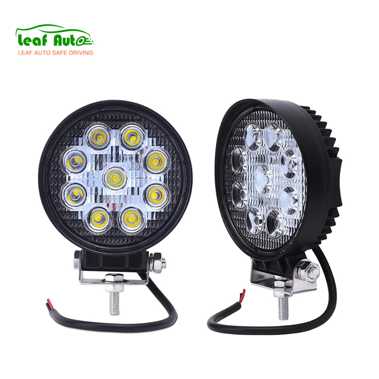 12V 24V 4 Inch Farol De Milha LED 27W Round Luces LED 27W for off Road Tractor Square 27W LED Work Light