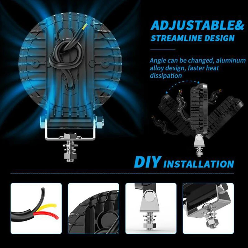 Factory Price Driving Lights LED Work Light Sealed Combo Light for Trucks Engineering Vehicles off-Road