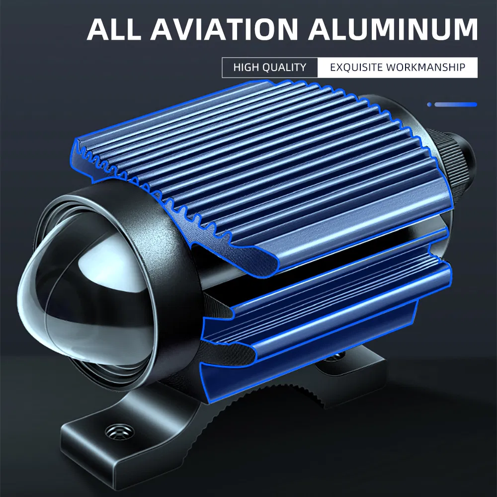 Alloy Electric Vehicle Motorbike Motorcycle Spotlight Fog Driving LED Lights