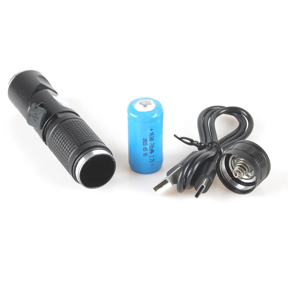 Rechargeable Foldable Head Portable LED Flashlight