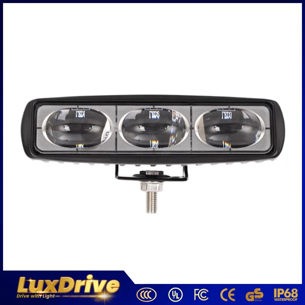 LED Work Light Car Light Auto Lamp 18W Strobe Forklift Car Safety Light Warning Beam Bright Side Marker Steel Construction Trucks U-Shaped Safety Area Light Bar