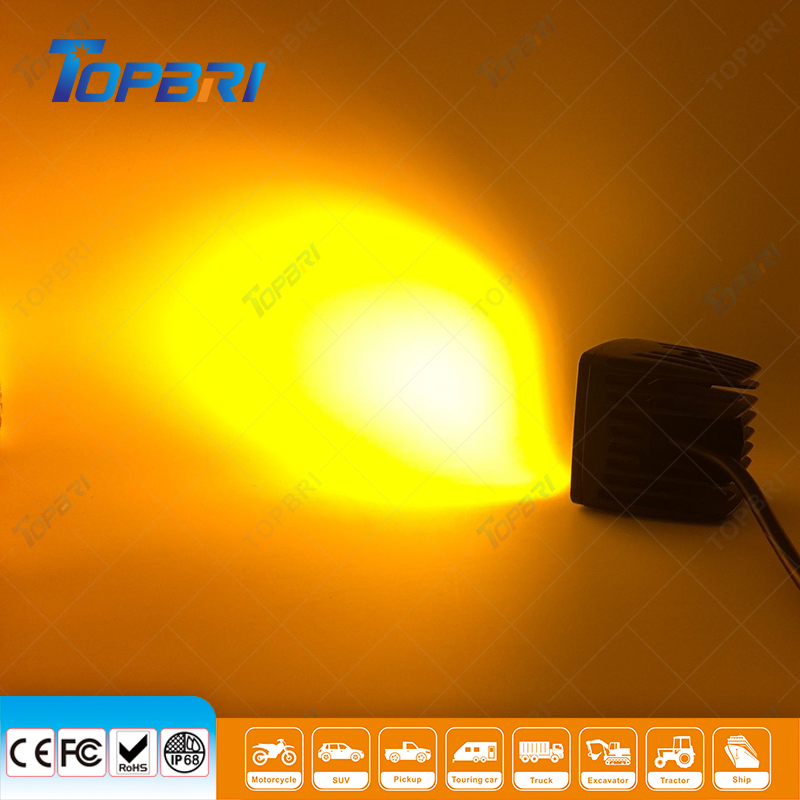 Work Light 12W Amber White Motorcycle CREE LED Fog Light