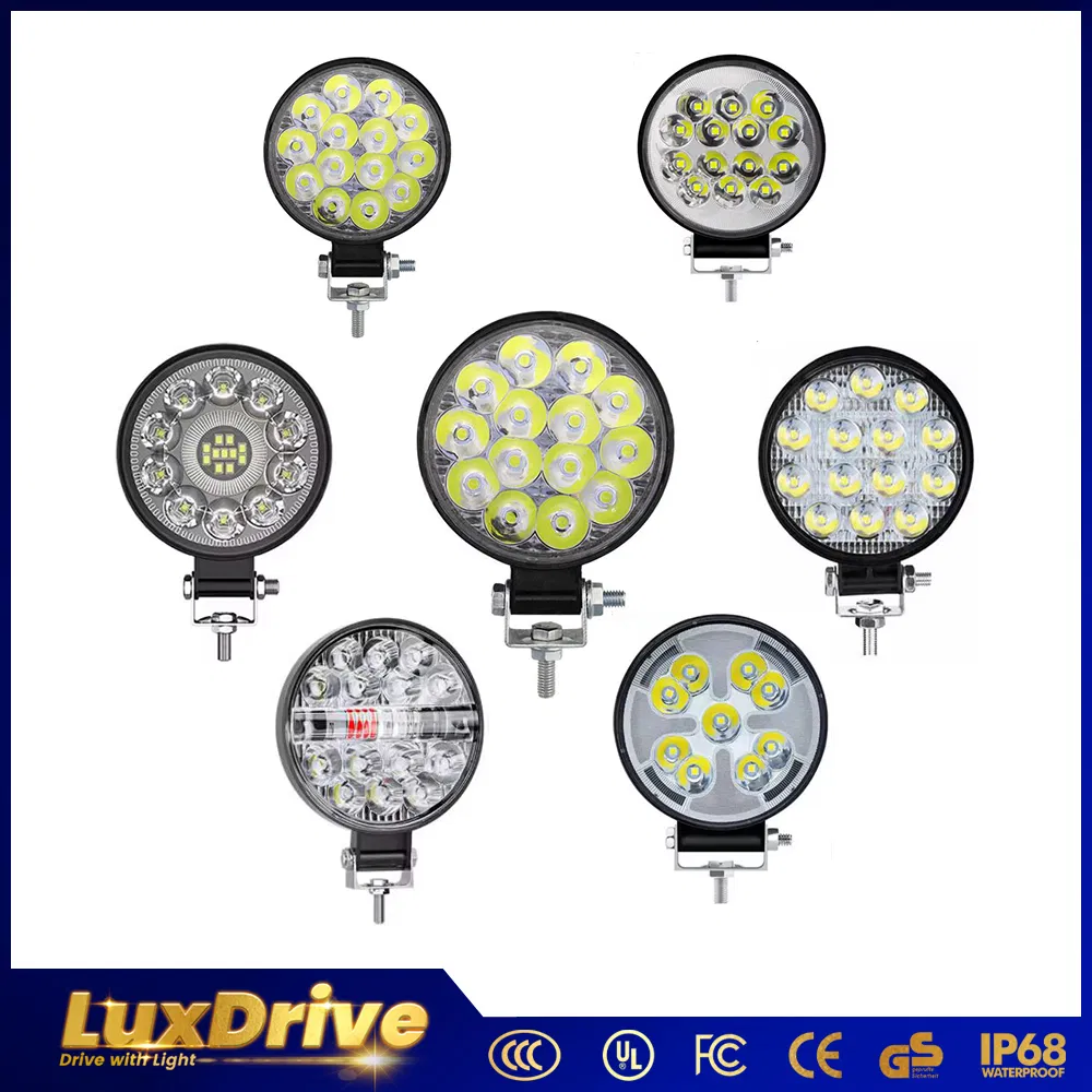 3inch Mini Square High-Lumen LED Work Light Flood/Spot Light for Car Motorcycle Auto SUV off Road Truck Farm Machinery Work Light