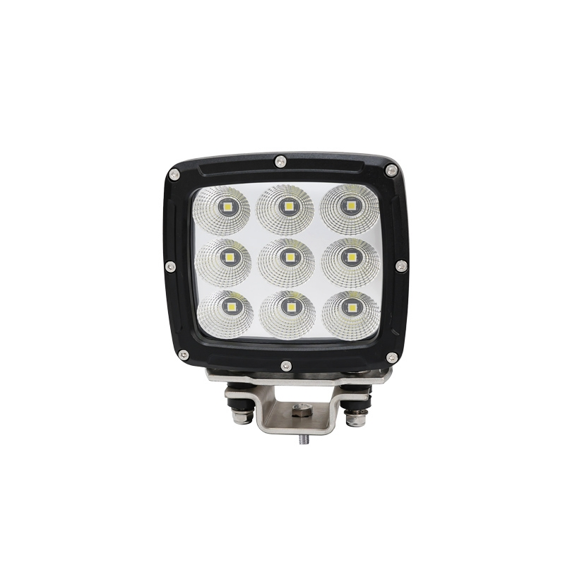 Square 6in 90W Flood LED Construction Work Light for Mining Heavy Duty Offroad