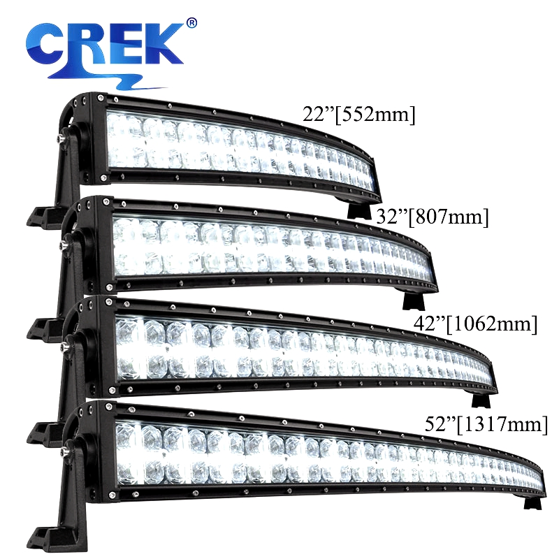 7D Lens Curved CREE Car LED Light Bar White Position Light off Road SUV 4X4 DRL Light Truck ATV Roof Spot LED Work Lamp Wholesale