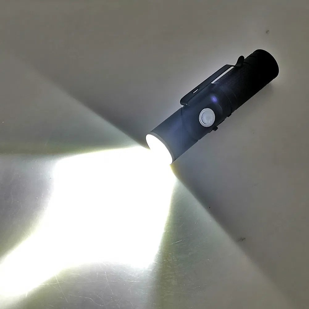 Rechargeable Foldable Head Portable LED Flashlight