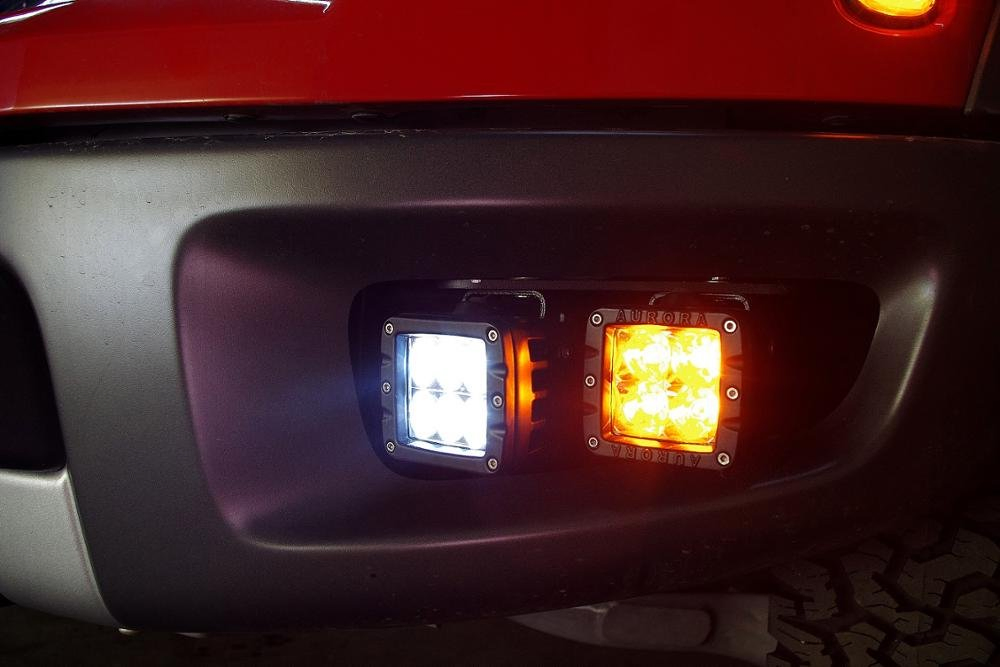 Motorcycle Accessories Offroad IP69K Amber LED Fog Work Light