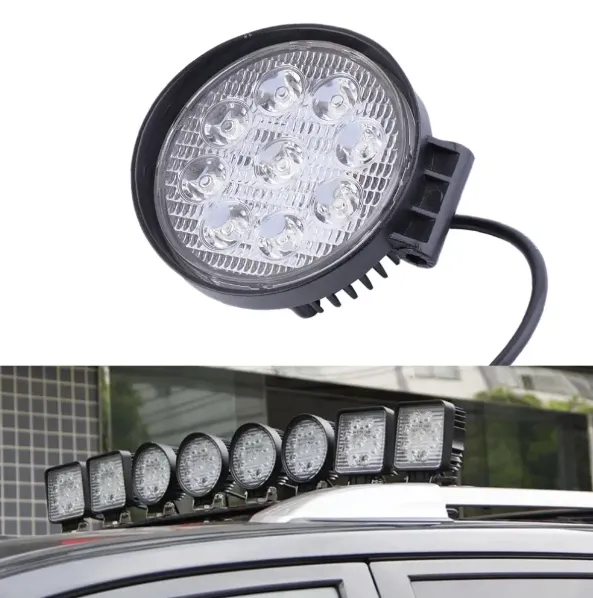 27W LED Offroad Work Light Mounting