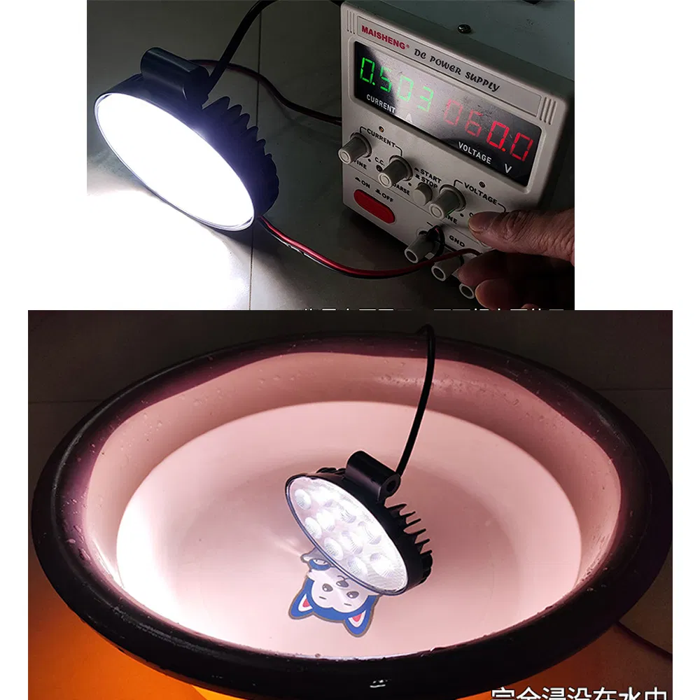 Oval LED Work Light Driving Lights Flood Beam 40LED Chips 10-60V Flood Light Waterproof Shockproof for Engineering Vehicles