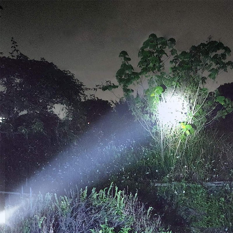 Solar/Rechargeable LED Flashlight Multi Function 1000 Lumens