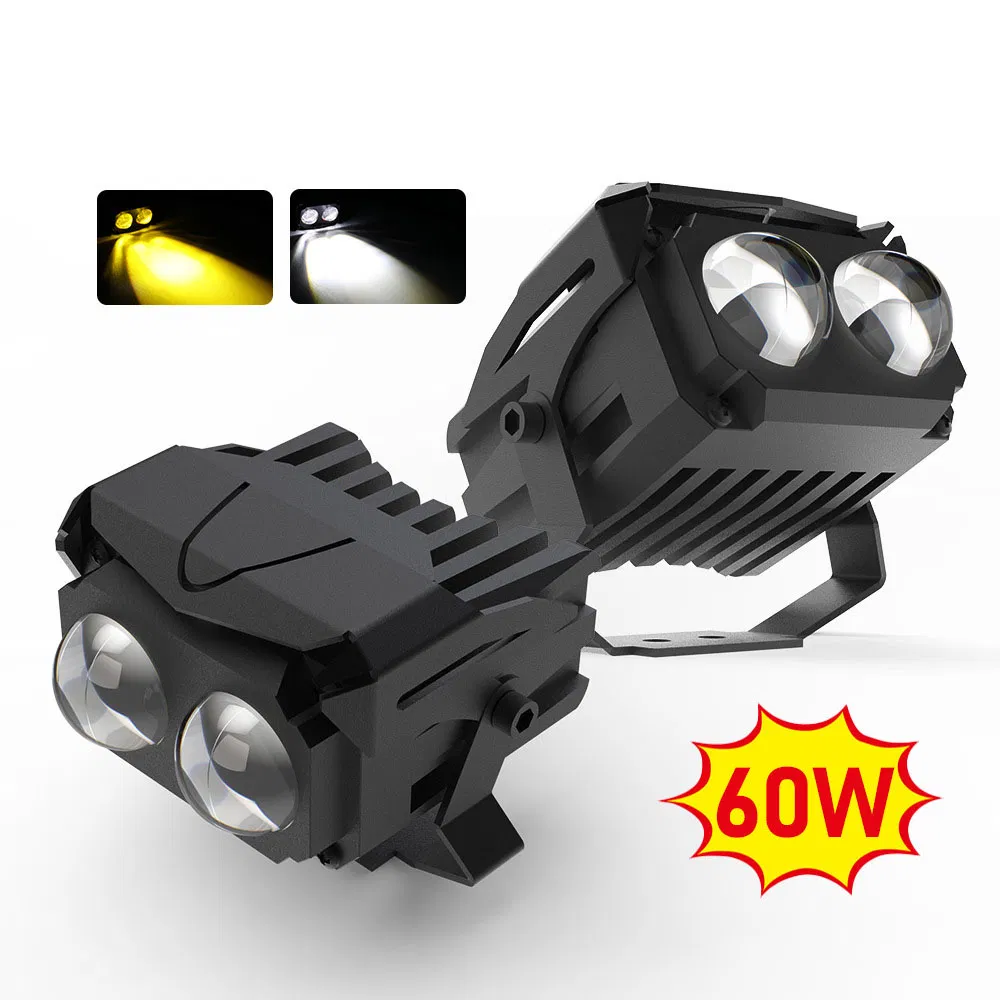 U5 U7 U10 U9 60W 6000lm Waterproof Projector Lens Light High Low Beam for Tuck Atvs SUV Motorcycle U9 LED Lamp Fog Light