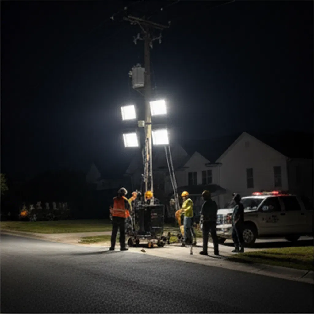 Cool White Wireless Marine Alarm System with Portable Tripod