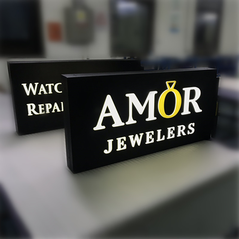 Specialty Blade Sign LED Projection Light Box for Advertising