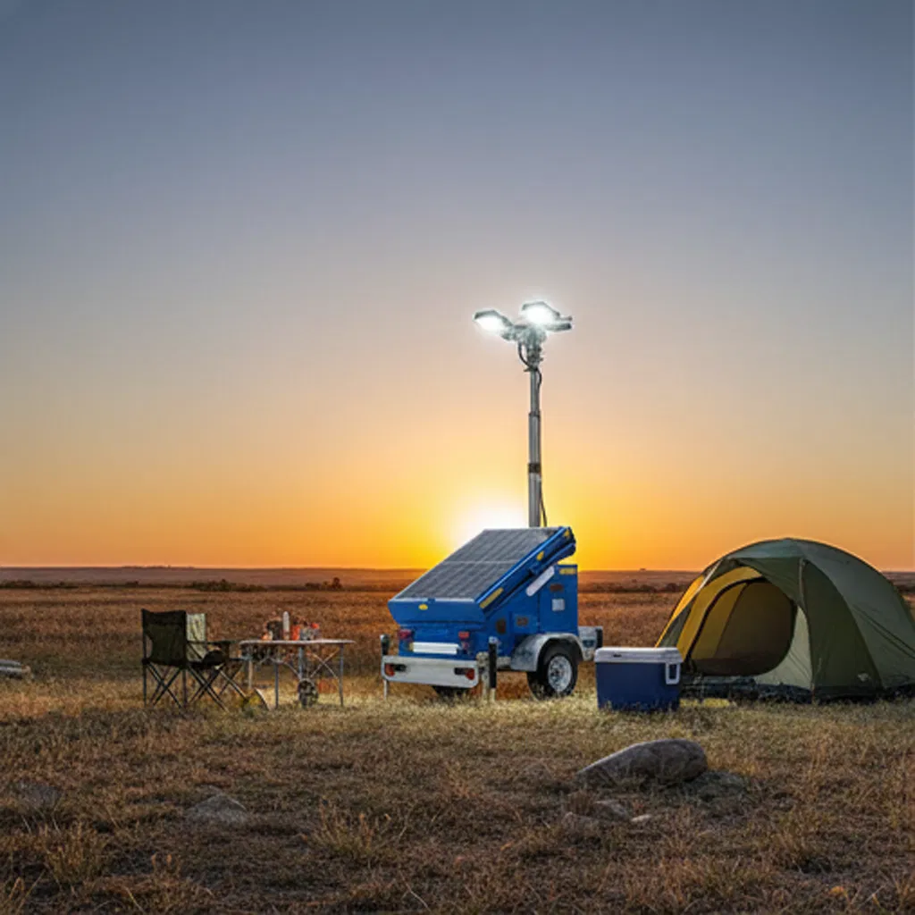 Solar Home Marine Kit Tower LED Outdoor Light System