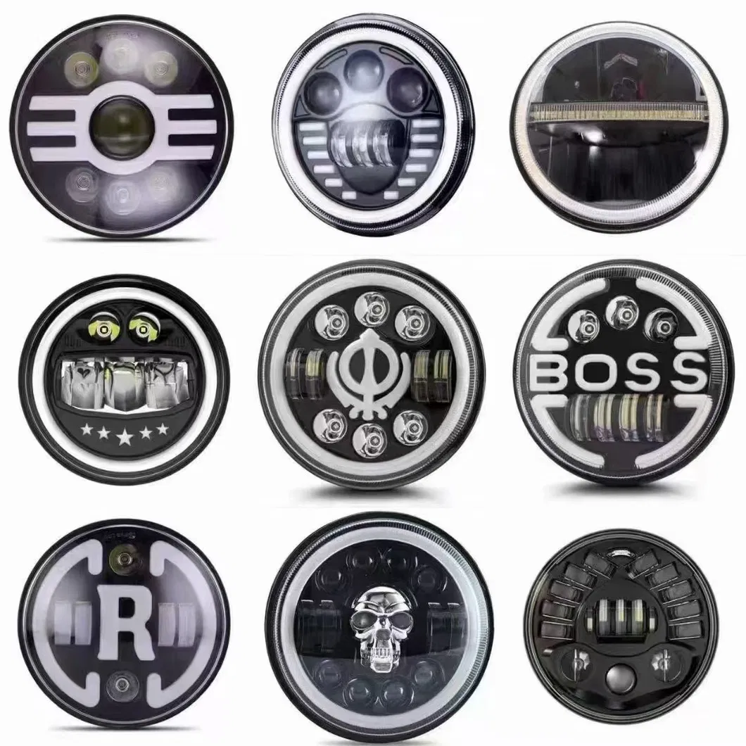 Headlight 7inch Round 8