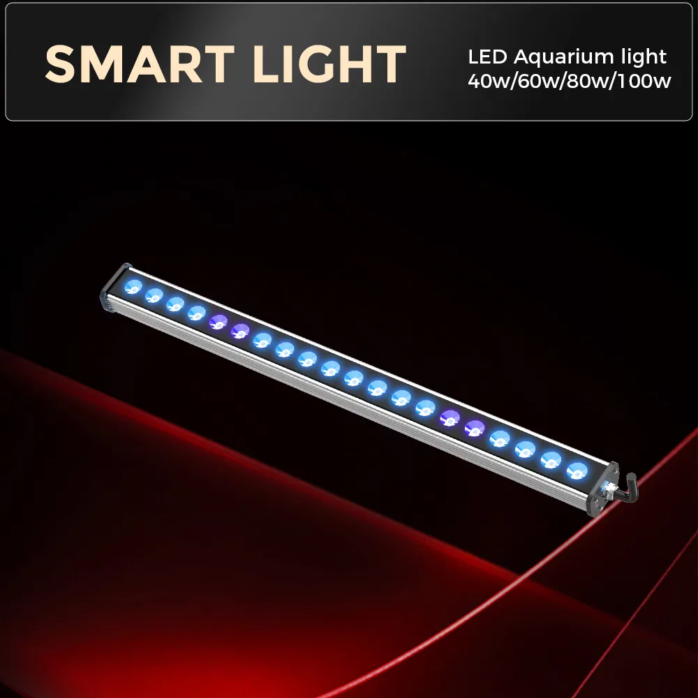 40W Hybrid Lighting System: White/Blue/UV for Marine Ecosystem