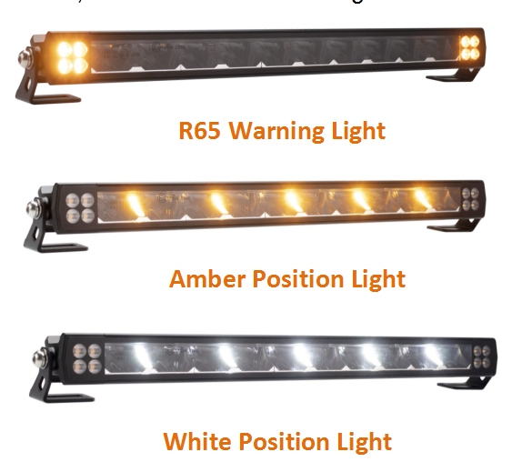 Straight Slim Light Bars 19 Inch Driving Beam White Amber DRL LED Lights for Car off Road Truck Warning Emergency Light Bar