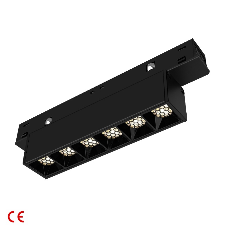 Factory Price Magnetic Track Light System DC48V Low Voltage 18*1W Magnetic Flood Light Magnetic Grille Light for Offices Showrooms Specialty Stores Hotels