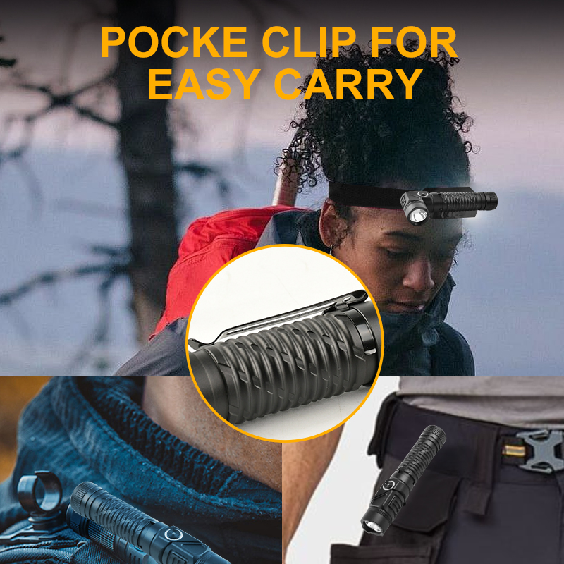 Brightenlux High Power Waterproof Aluminum 1500 Lumens Rechargeable LED Camping Tactical Flashlight