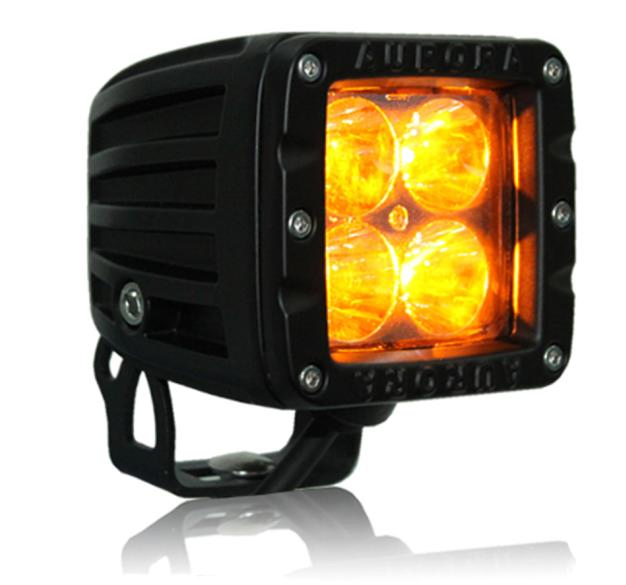 Motorcycle Accessories Offroad IP69K Amber LED Fog Work Light