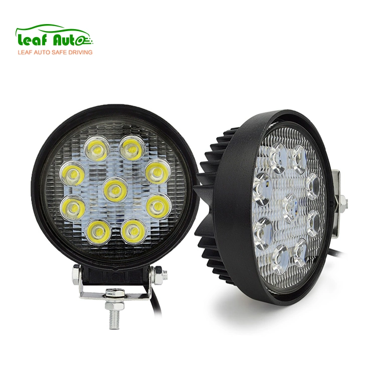 12V 24V 4 Inch Farol De Milha LED 27W Round Luces LED 27W for off Road Tractor Square 27W LED Work Light