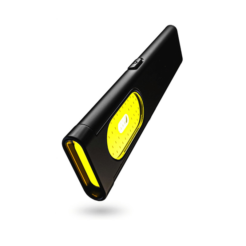 Rechargeable Flat Design Pocket Clip LED Flashlight with Magnet