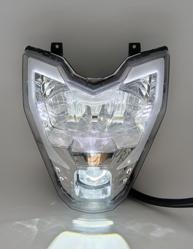 LED Headlights of Motorcycle
