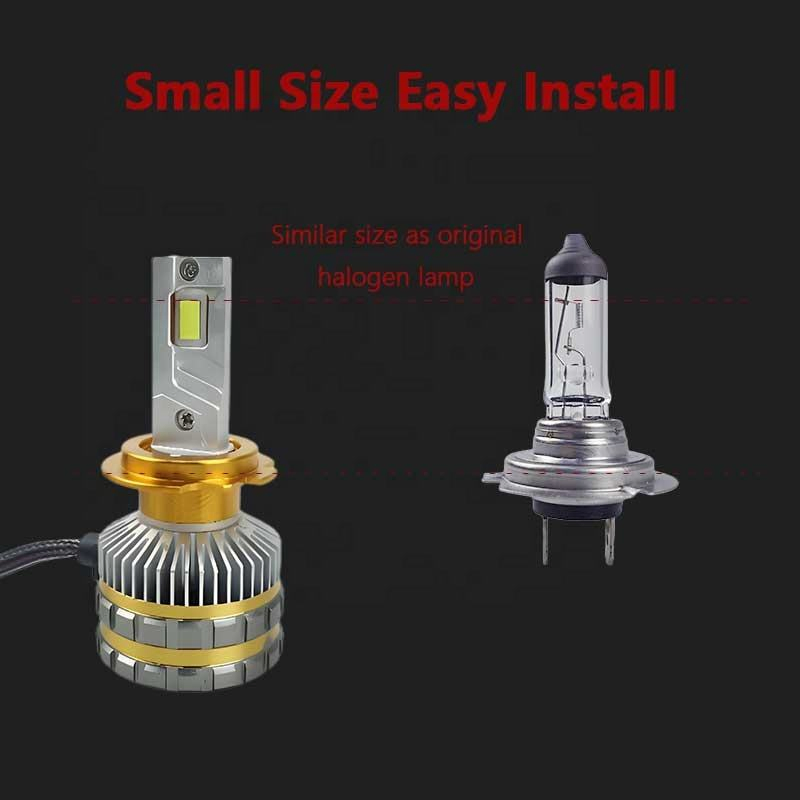 Super Bright Auto LED Headlight H1 H3 H4 H7 H11 9005 Hb3 9006 Hb4 Csp 4575 Chips 200W High Powerful Motorcycle Headlight Bulb