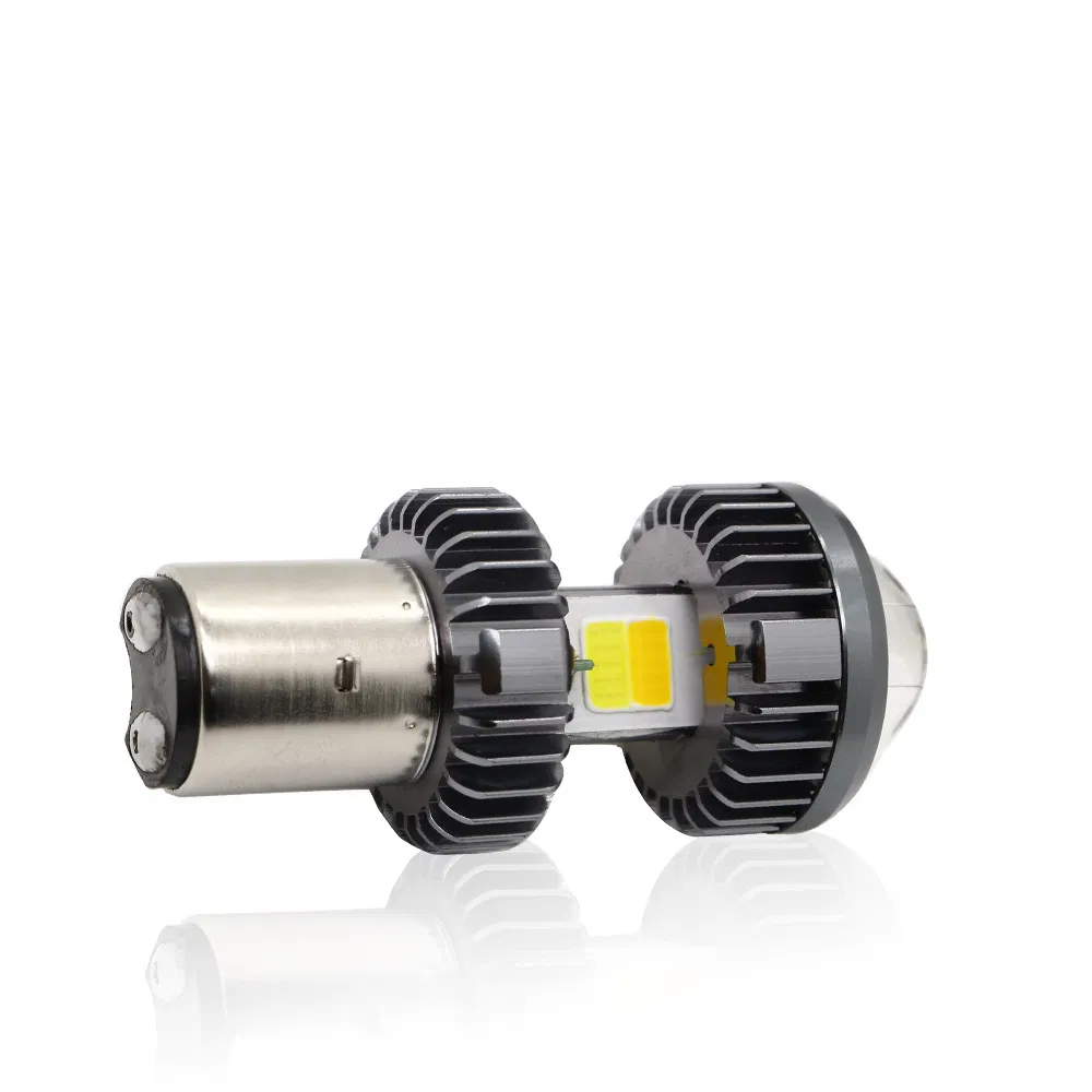 Super Bright Motorcycle H4 Ba20d H6 LED Headlamp High Low Beam White Yellow Motorcycle LED Lights Headlight Bulbs