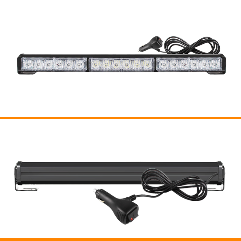 Auto Top Roof LED Emergency Strobe Warning Light Bar Dual Color 13 Flashing Modes for Car Truck Grill Offroad 12V 24V