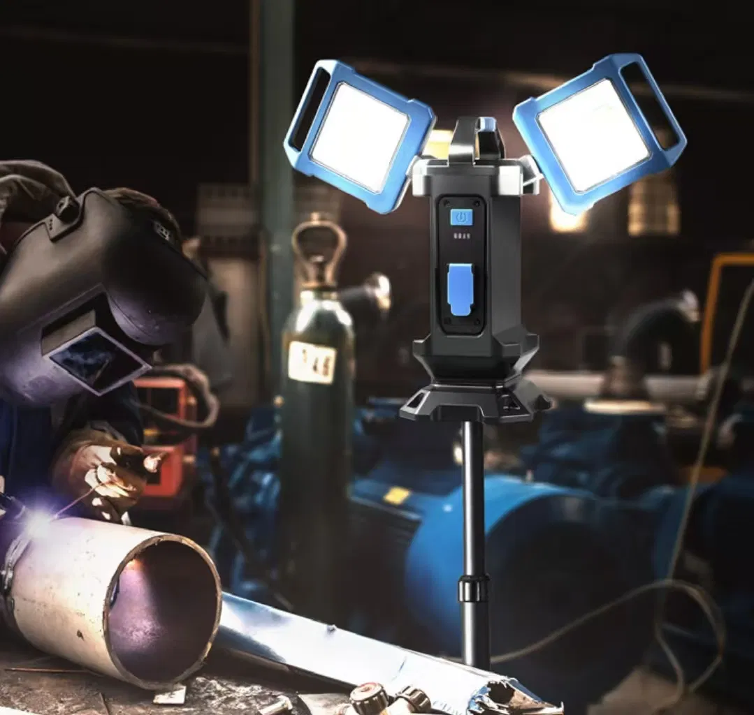 Rechargeable LED Work Light with Magnetic Base, Portable Cordless Construction Light