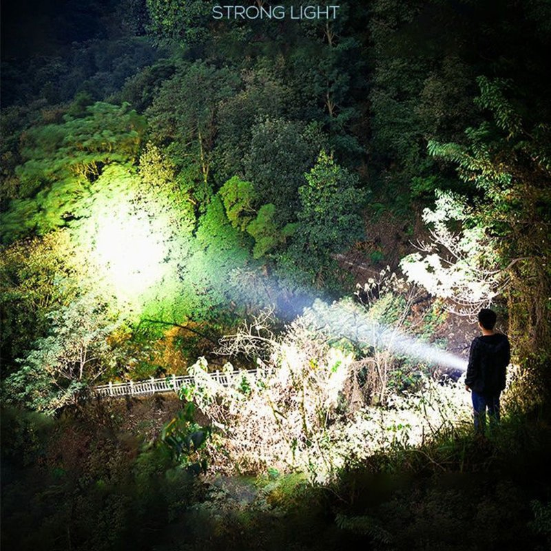 Helius 100000 Lumen 1000m IP66 Waterproof Rechargeable USB P70 LED Flashlights