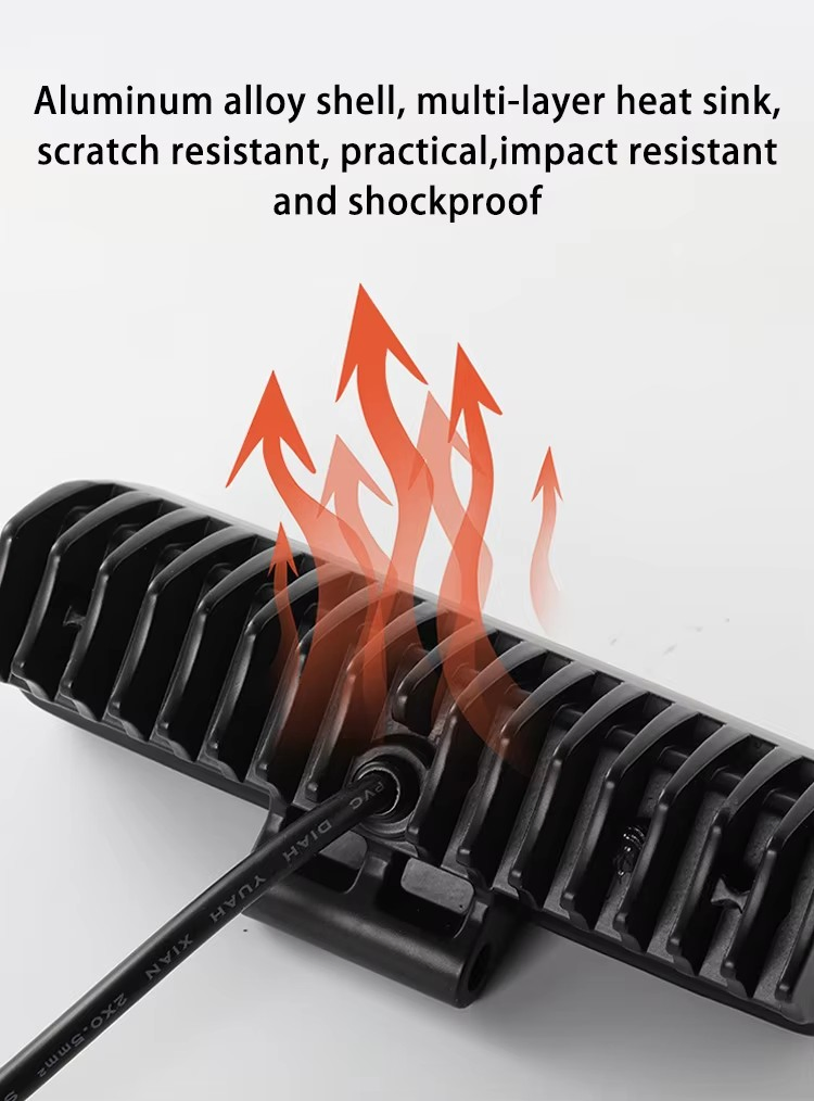 LED Work Light Car Light Auto Lamp 18W Strobe Forklift Car Safety Light Warning Beam Bright Side Marker Steel Construction Trucks U-Shaped Safety Area Light Bar