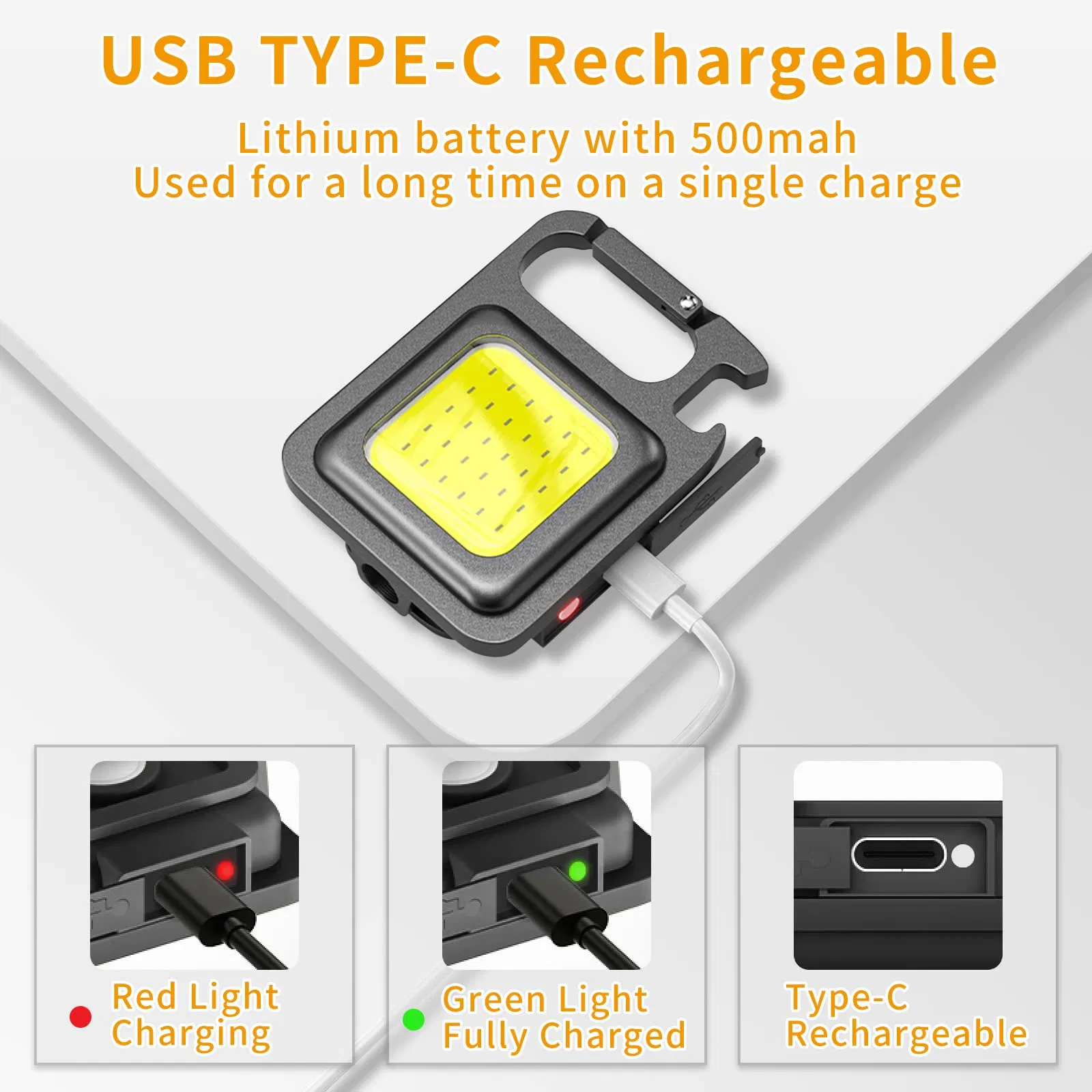 Hot Sale Outdoor 1000 High Lumens 4 Lighting Modes LED Rechargeable Flashlights