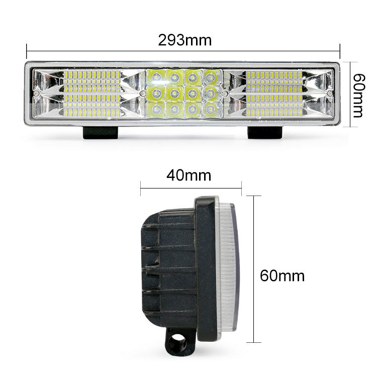 Bkrled Light Bar off Road High Power Car LED Light 180 Watt All Terrain Vehicle UTV 12V 24V 6D Truck Single Row LED Light Bar Light