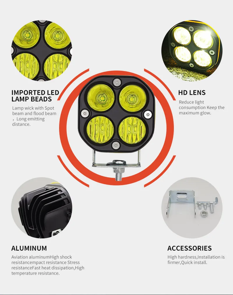 D1-1 LED Work Light Detail