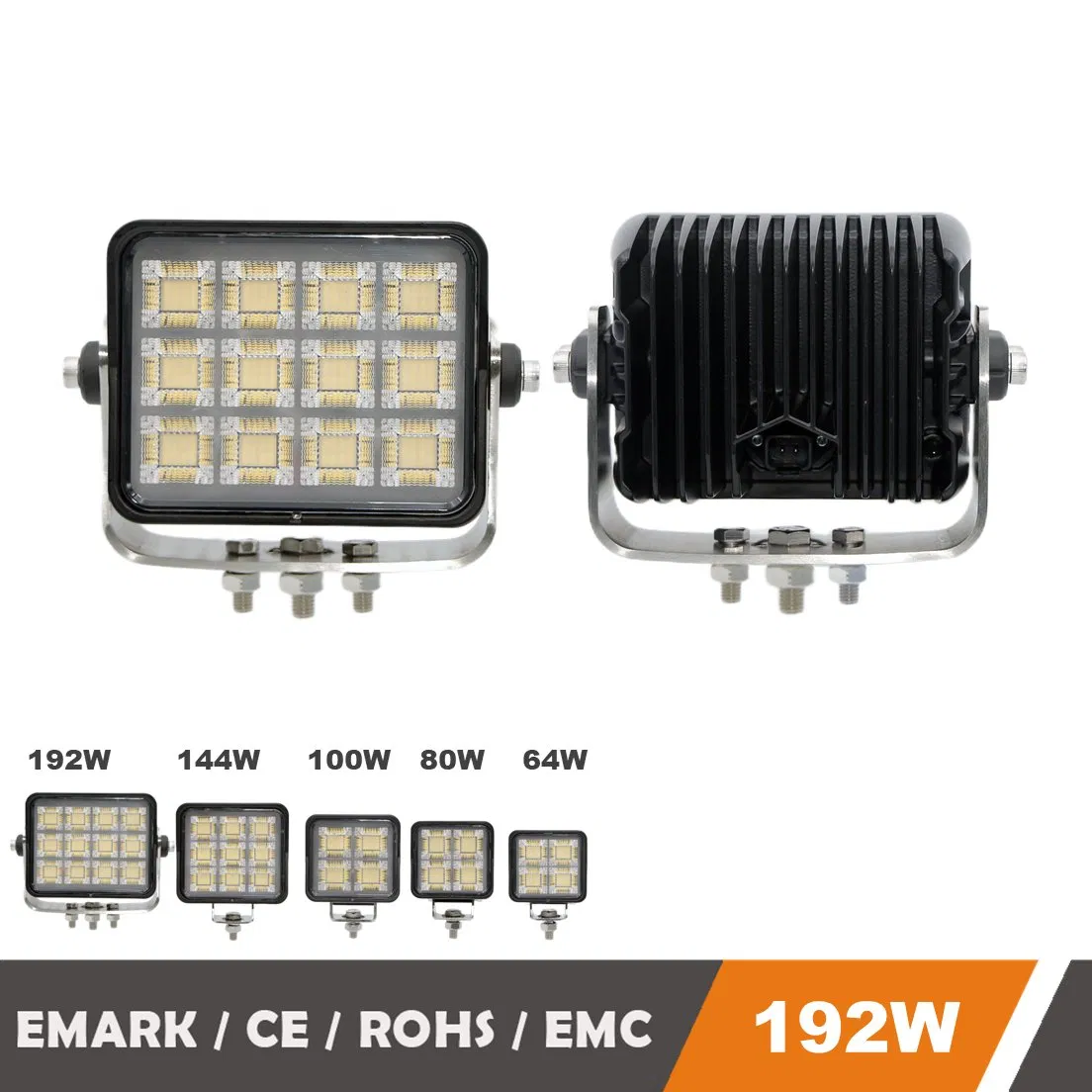 7 Inch 192W Wholesale Safety Driving Monitoring Systems with Waterproof for Heavy Machinery