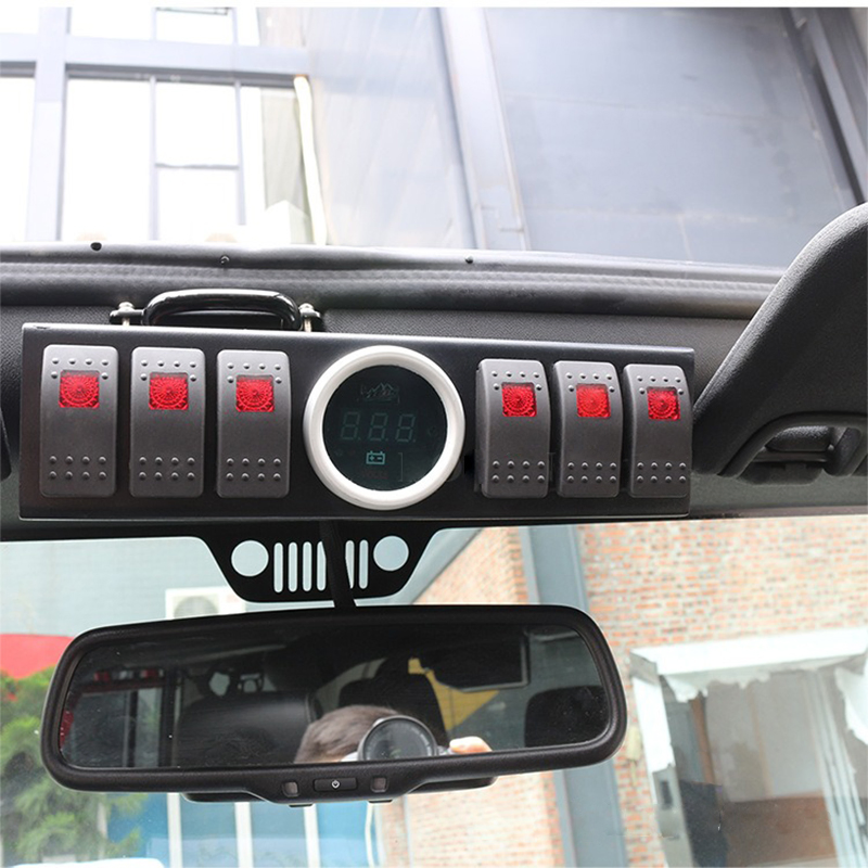 Offroad Wranger Control System Fuse Relay Box 6-Way Switch + Control Box for Jeep