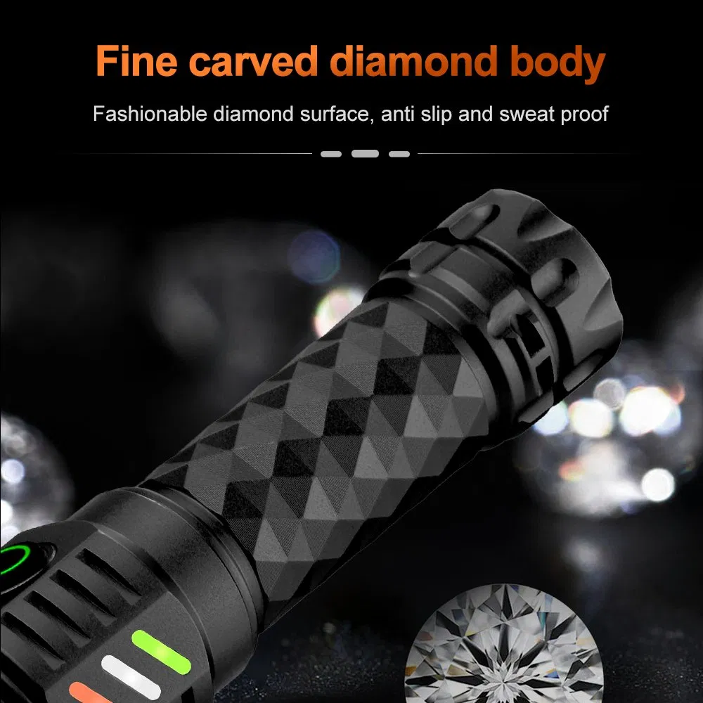 Helius New High Power Ultra Bright Display 1000m Long Range Mini USB Rechargeable Laser LED Torch Light Tactical Gear Flashlight