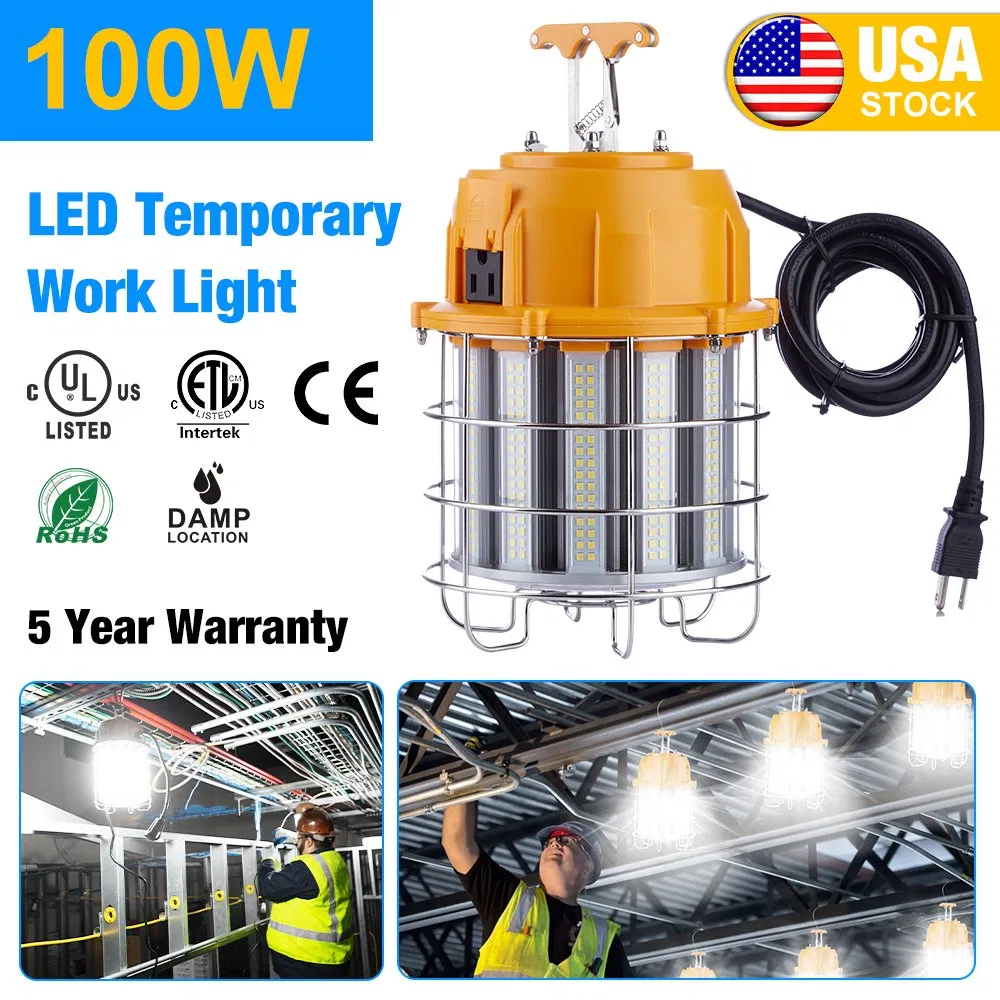 COB LED Light Work 100W 150W 60W LED Construction Work Light for 5 Years Warranty Jobsite LED Lighting