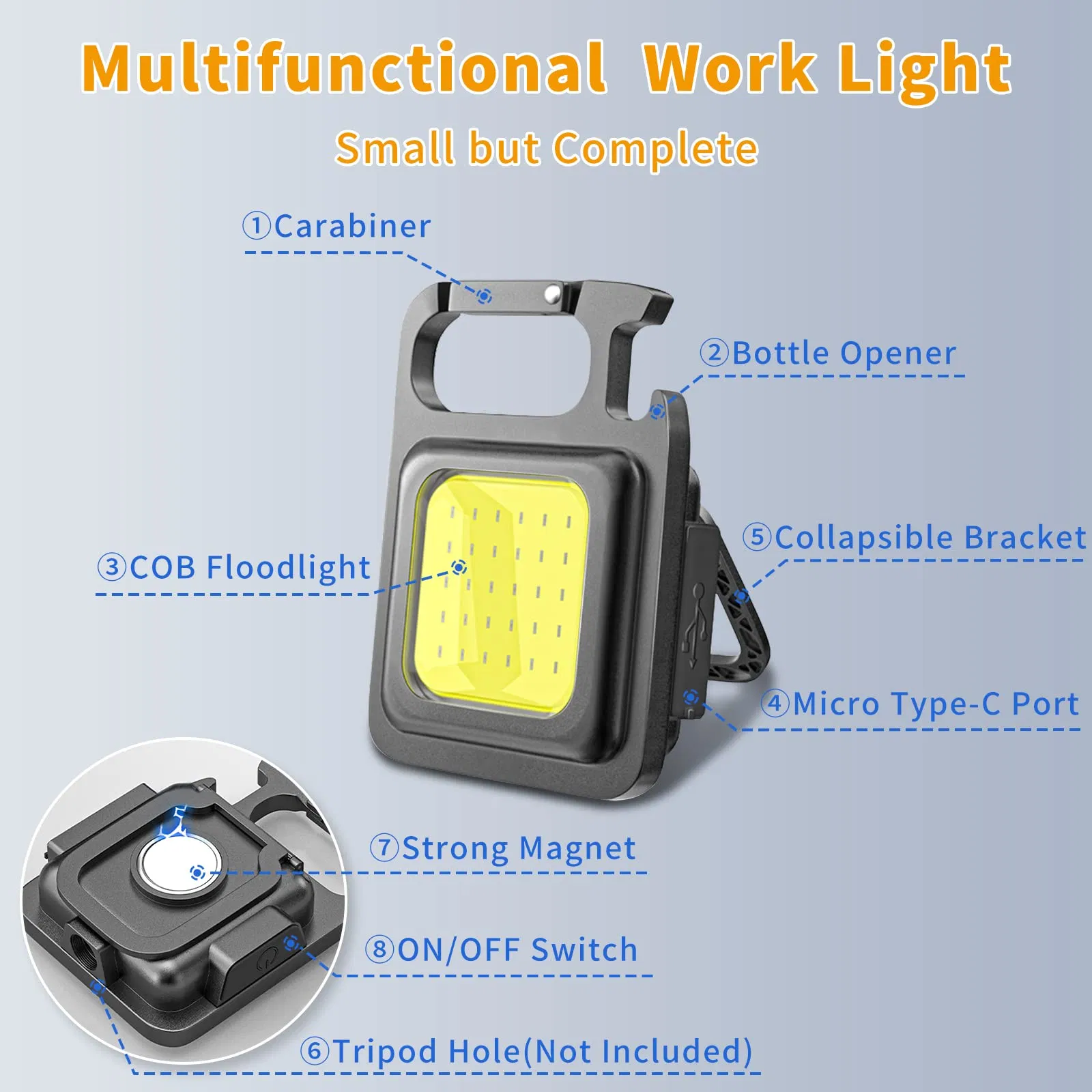 Hot Sale Outdoor 1000 High Lumens 4 Lighting Modes LED Rechargeable Flashlights