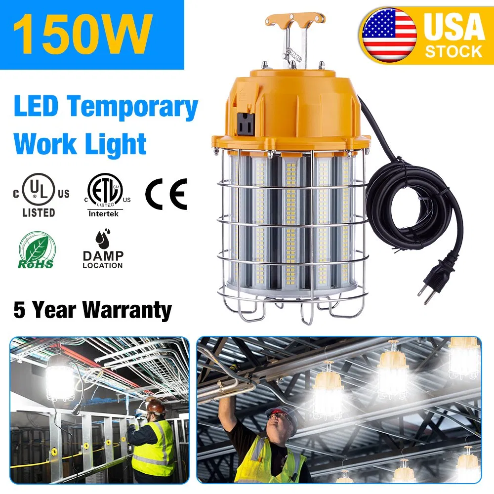 COB LED Light Work 100W 150W 60W LED Construction Work Light for 5 Years Warranty Jobsite LED Lighting