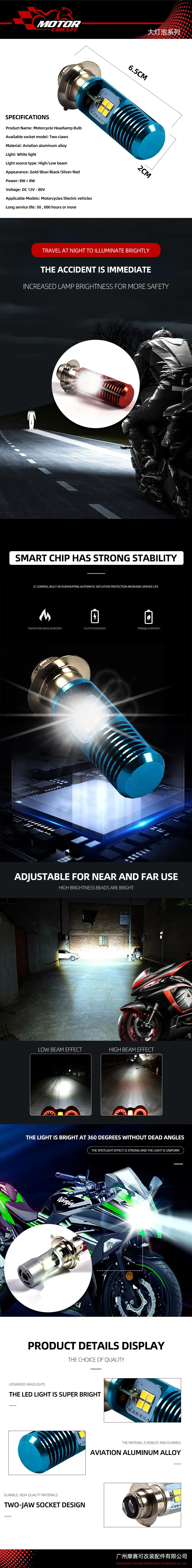 LED Headlight Features