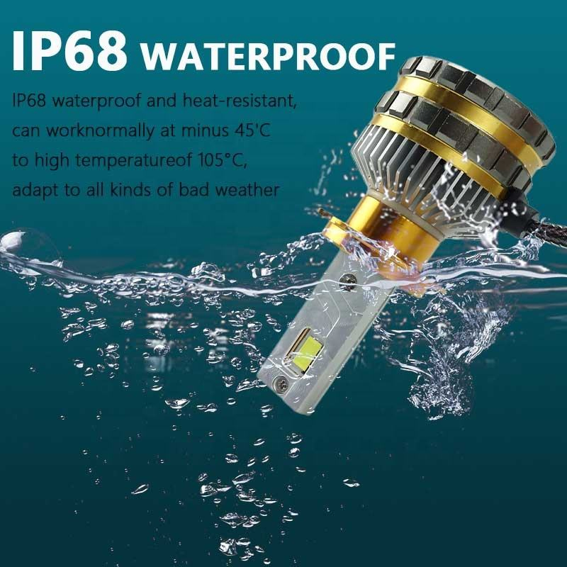 Super Bright Auto LED Headlight H1 H3 H4 H7 H11 9005 Hb3 9006 Hb4 Csp 4575 Chips 200W High Powerful Motorcycle Headlight Bulb